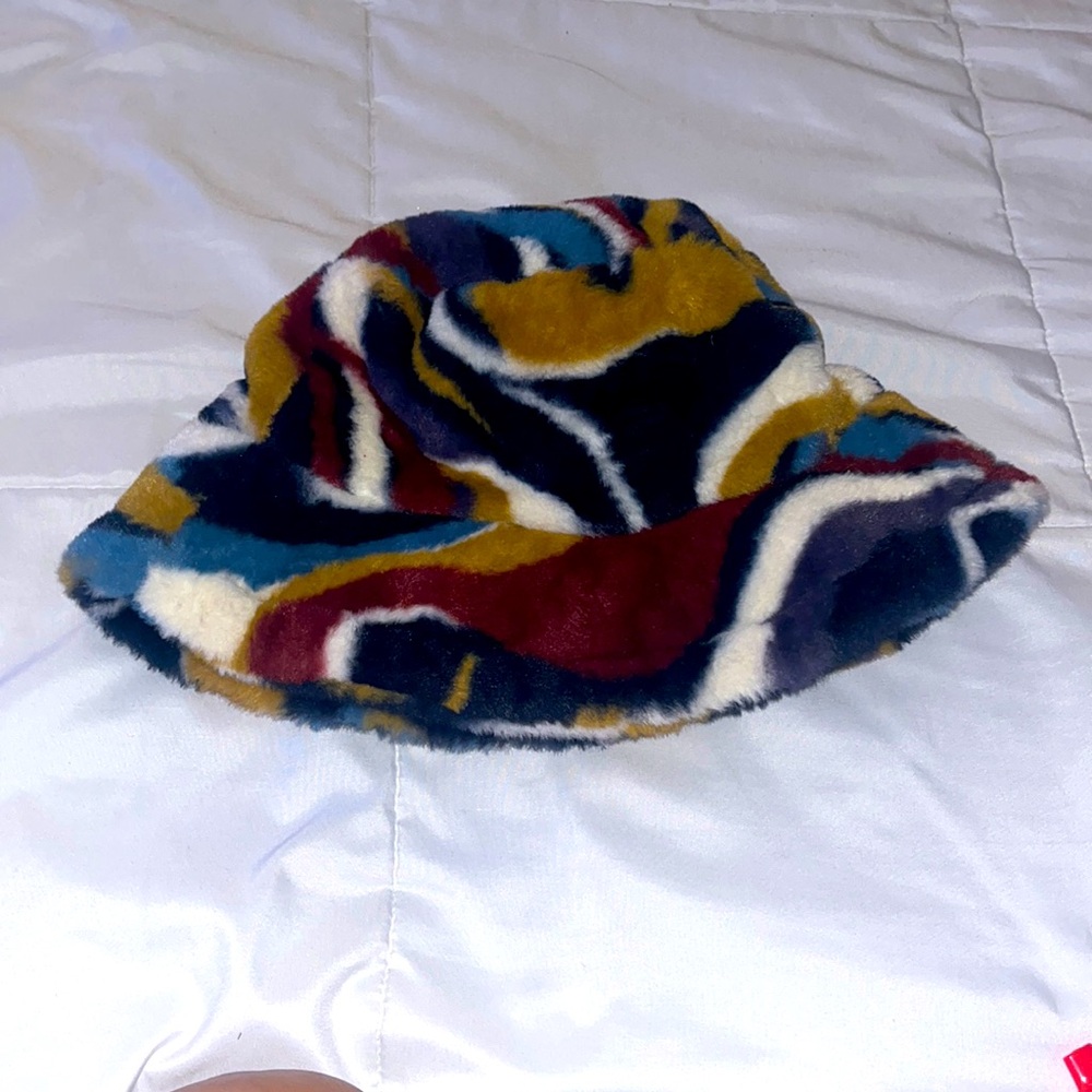 Rainbow Furry Hat